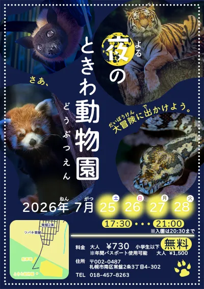 夜の動物園のポスター