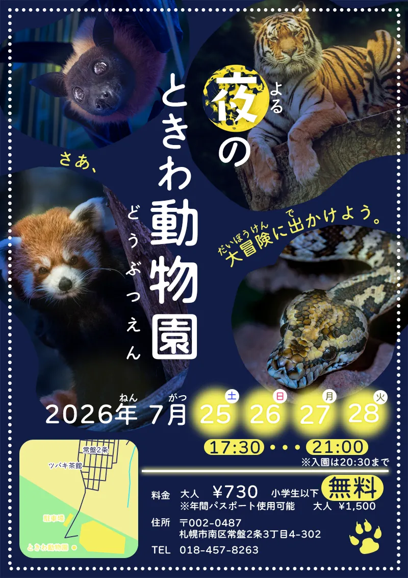 夜の動物園のポスター